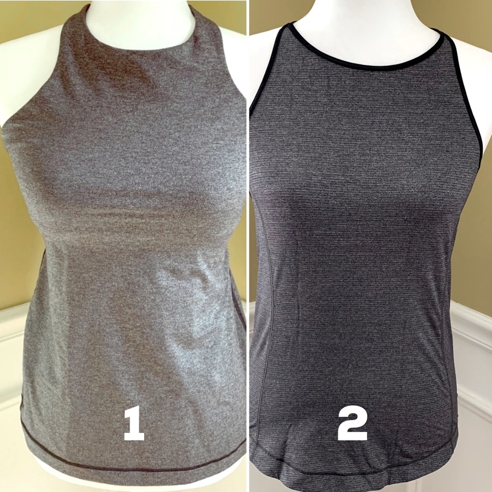 Two (2) Lululemon high neck tops
